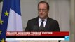 France: French president François Hollande pays tribute to the victims of terrorism