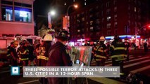 Three attacks in 12 hours span in US cities investigated for terror links