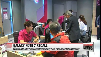 Samsung to offer replacements for Galaxy Note 7 in Korea starting today