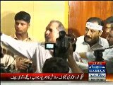 Jaan Nisar force members misbehaves with journalist during Zaeem Qadri's media talk -- Exclusive Video