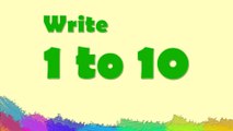 Learn to write numbers 1 to 10 for kids │ Numbers writing for children │ Nursery rhymes