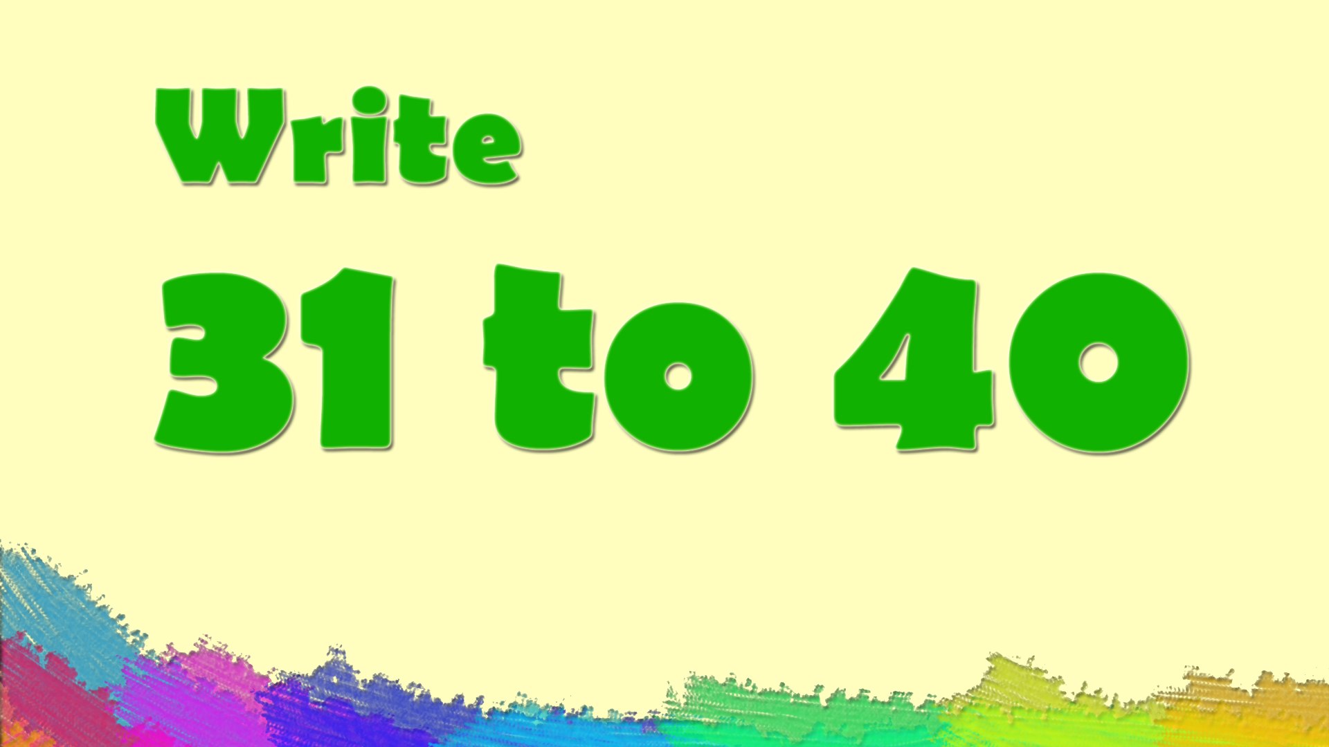 Learn to write numbers 25 to 25 for kids │ Numbers writing for children │  Nursery rhymes