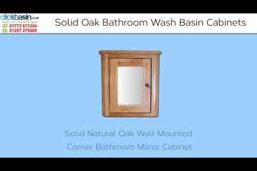 Solid Oak Bathroom Wash Basin Cabinets by Clickbasin