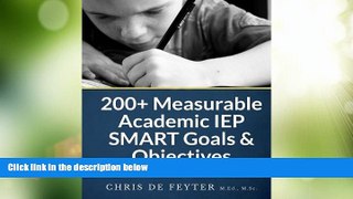 Big Deals  200+ Measurable Academic IEP SMART Goals   Objectives  Best Seller Books Best Seller