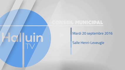 Conseil municipal du 20 septembre 2016