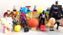 PLAY DOH SURPRISE EGGS with Surprise Toys,Marvel, Captain America,Spiderman,Marvel, Batman,Surprise Eggs Video for kids