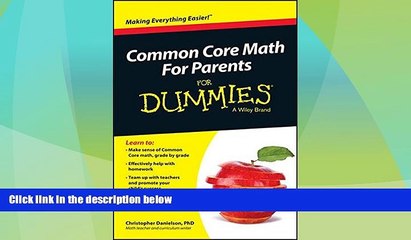 Big Deals  Common Core Math For Parents For Dummies with Videos Online  Best Seller Books Most