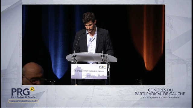 Congrès PRG 2016 - Discours de Yanis Mallion