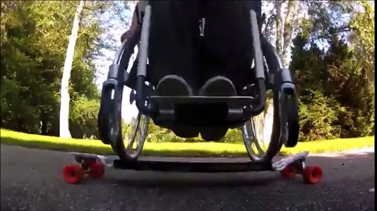 En chaise roulante et incroyable!