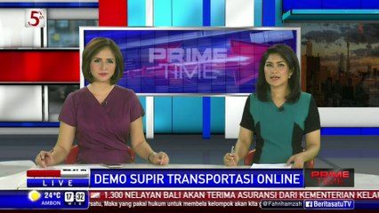 Ratusan Sopir Transportasi Online Protes Permenhub