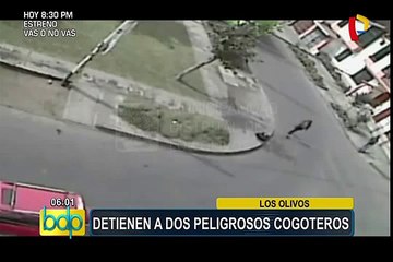 Los Olivos: detienen a dos peligrosos ‘cogoteros’