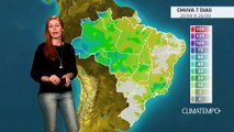 Confira o volume de chuva para os próximos 7 dias no Brasil