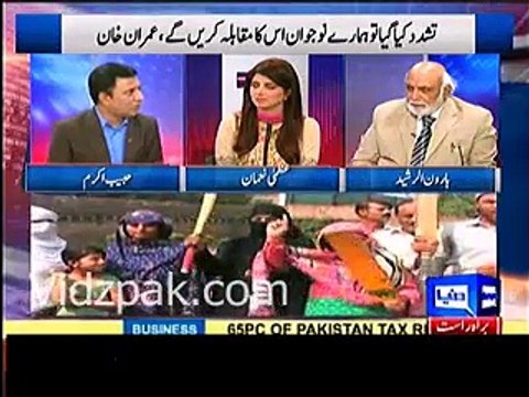 Haroon Rasheed gives a shut-up call to Habib Akram when he was continuously criticizing Imran Khan for no reason