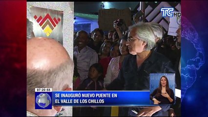 Prefectura de Pichincha inauguró vía Zamora-Espe