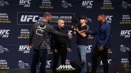 UFC 203: Stipe Miocic vs. Alistair Overeem Staredown