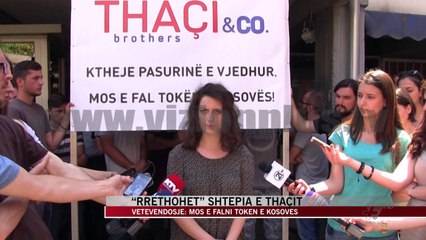“Rrethohet” shtëpia e Thaçit - News, Lajme - Vizion Plus
