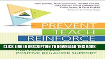 New Book Prevent-Teach-Reinforce: The School-Based Model of Individualized Positive Behavior Support