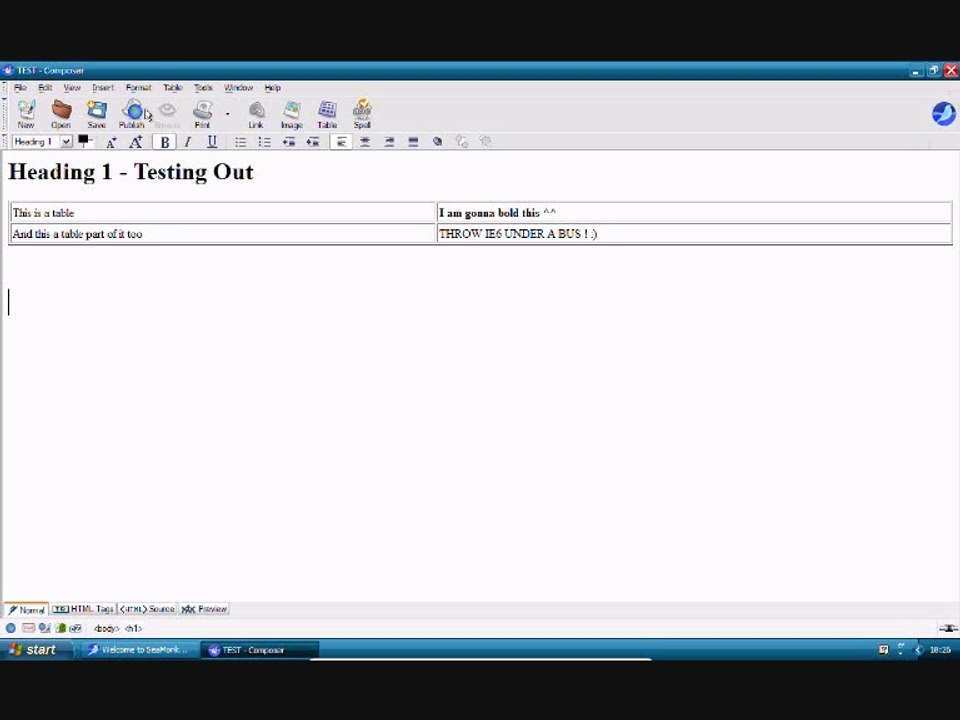 SeaMonkey Composer - Overview