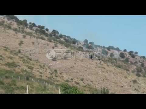Ora News – Sarandë, përfshihen nga flakët 4 hektarë me drurë dhe shkurre