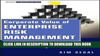 Collection Book Corporate Value of Enterprise Risk Management: The Next Step in Business Management