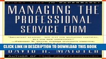 Collection Book Managing The Professional Service Firm