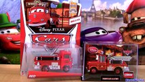 Cars 2 Rescue Mater Chase Metallic Finish new RED Wheel Well Motel Deluxe Mattel Disney Pixar