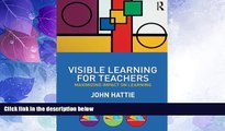 Big Deals  Visible Learning for Teachers: Maximizing Impact on Learning  Free Full Read Best Seller