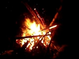 Feu de camp de Noël