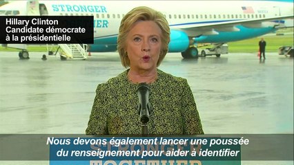 Sécurité:Clinton veut plus d'efforts en matière de renseignement