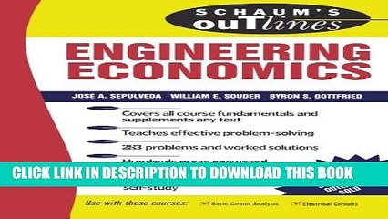 New Book Schaum s Outline of Engineering Economics