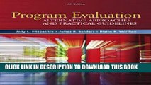 Collection Book Program Evaluation: Alternative Approaches and Practical Guidelines (4th Edition)