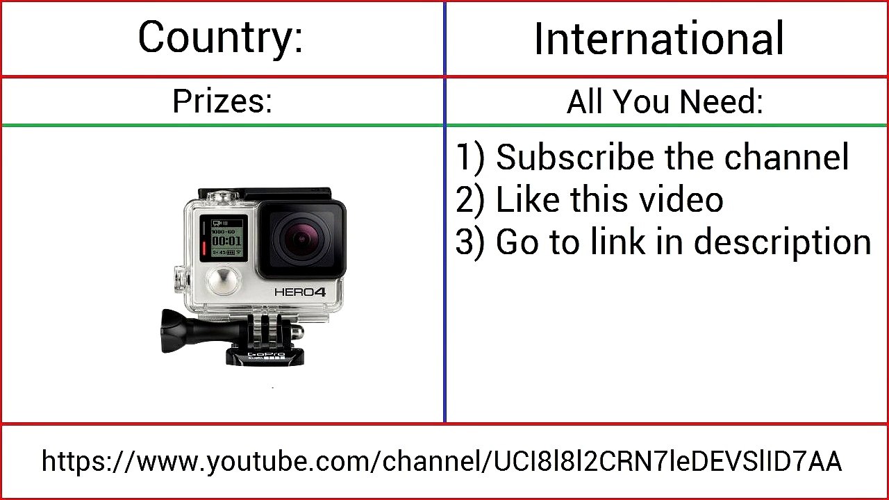 GIVEAWAY LINK IN DESCRIPTION &. [CLOSE] GoPro Hero 4   International Giveaway