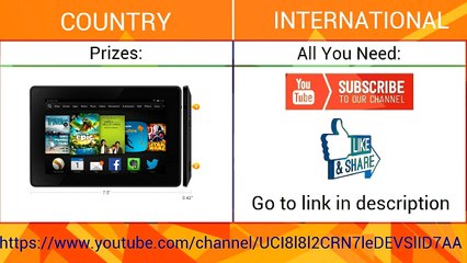 GIVEAWAY LINK IN DESCRIPTION &. [CLOSE] Amazon Kindle Fire   International Giveaway