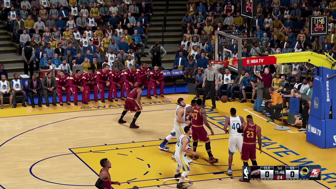 NBA 2K16 on the fly menu
