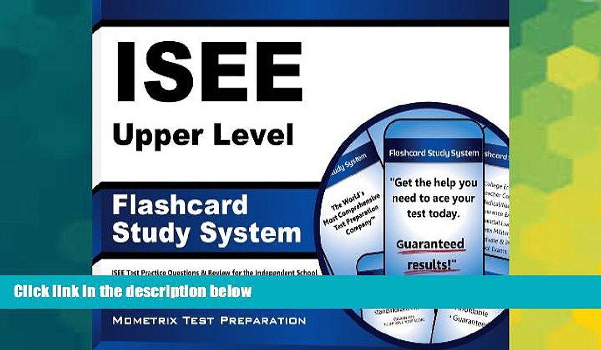 Big Deals  ISEE Upper Level Flashcard Study System: ISEE Test Practice Questions   Review for the