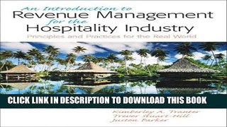 New Book Introduction to Revenue Management for the Hospitality Industry: Principles and Practices
