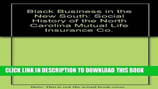 New Book Black Business In The New South