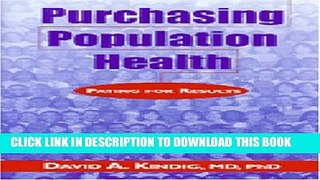 Collection Book Purchasing Population Health: Paying for Results