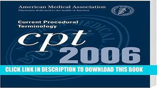 Collection Book CPT  Standard Edition - 2006 (Cpt / Current Procedural Terminology (Standard