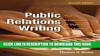 Collection Book Public Relations Writing: The Essentials of Style and Format