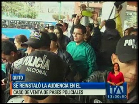 Se reinstaló la audiencia en el caso de venta de pases policiales