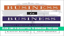 [PDF] Business is Business: Reality Checks for Family-Owned Companies Popular Online
