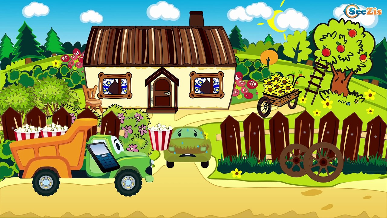 Voiture de police - Voiture de course et ses amis - Dessins animés