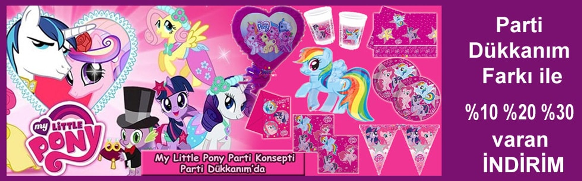 Pony Parti Malzemeleri | My Little Pony Doğum Günü Süsleri Parti Dükkanım