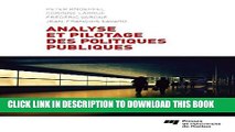 New Book Analyse et pilotage des politiques publiques: France, Suisse, Canada (French Edition)