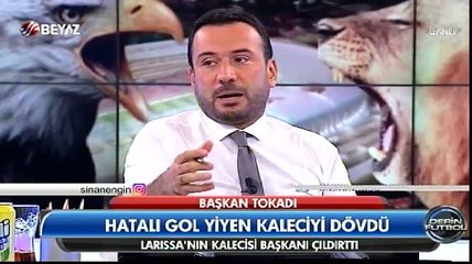 Hatalı gol yiyen kaleci başkanı çileden çıkardı