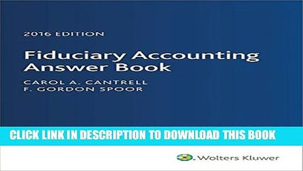 [PDF] Fiduciary Accounting Answer Book, 2016 Full Online