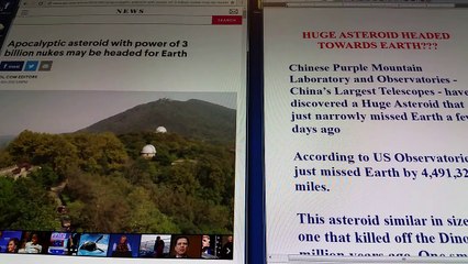 Huge Asteroid headed Towards Earth.