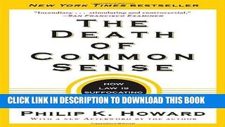 [PDF] The Death of Common Sense: How Law Is Suffocating America Popular Online