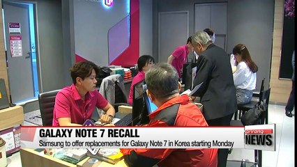 Samsung to offer replacements for Galaxy Note 7 in Korea starting today